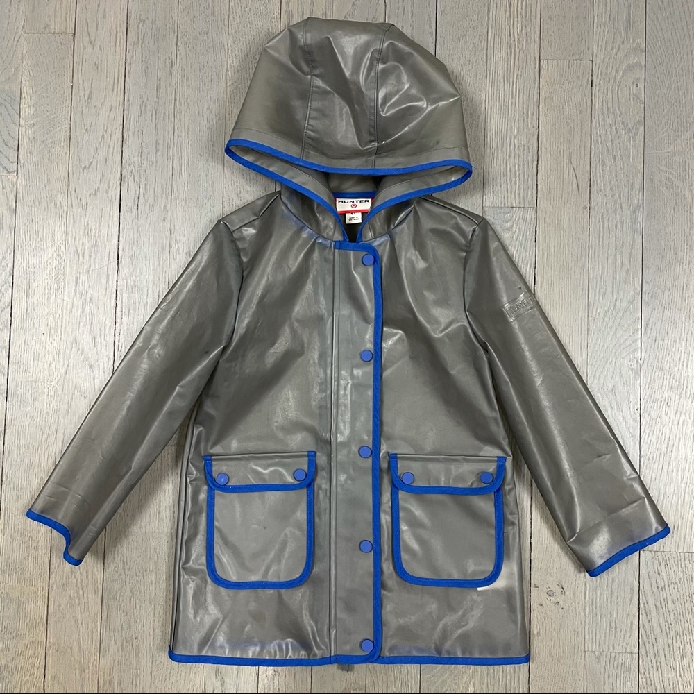 Hunter for Target Grey Blue Trim Boys Raincoat 4T